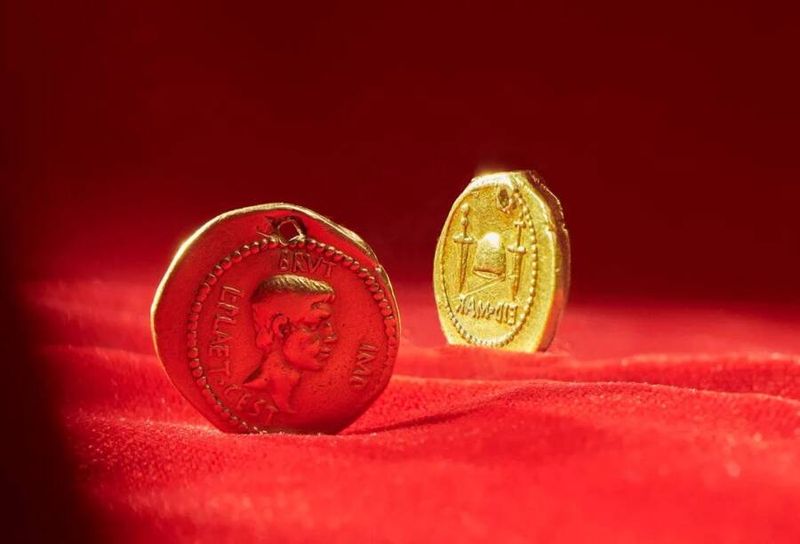 Za zlati kovanec, kovan v čast atentata na Julija Cezarja, naj bi na dražbi prinesli 2 milijona dolarjev