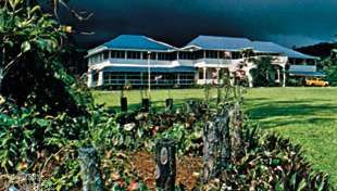 Vailima, nekdanji dom škotskega pisatelja Roberta Louisa Stevensona, v mestu Apia na Samoi.